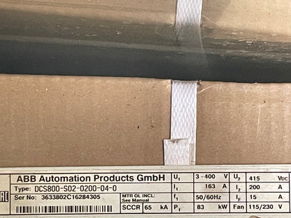 ABB DCS800 200A